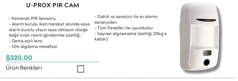 U-PROX PIR CAM